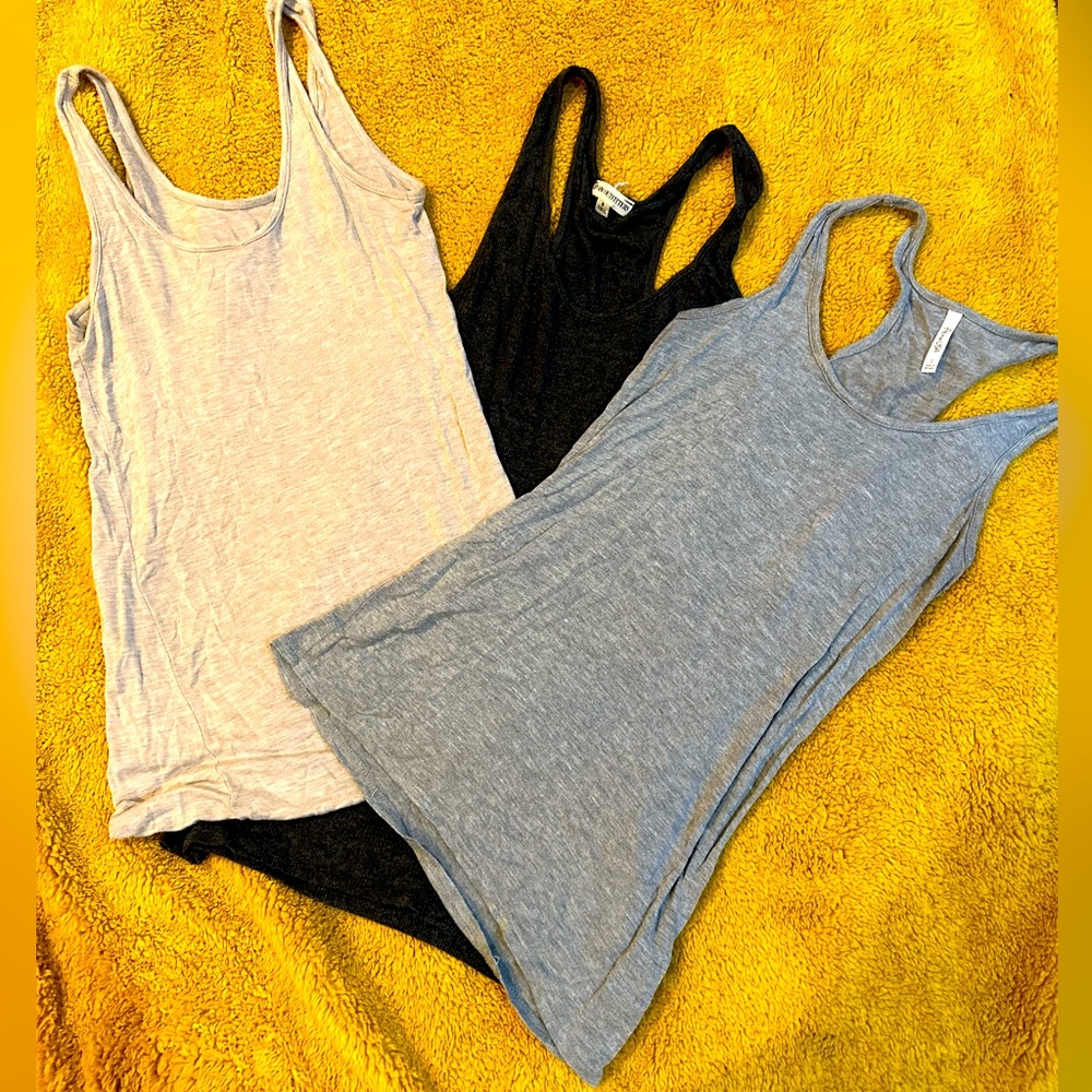 Casual plain tank tops